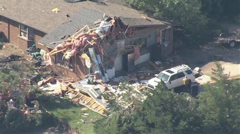 Children take cover in basement as tornado rips home apart while parents are away